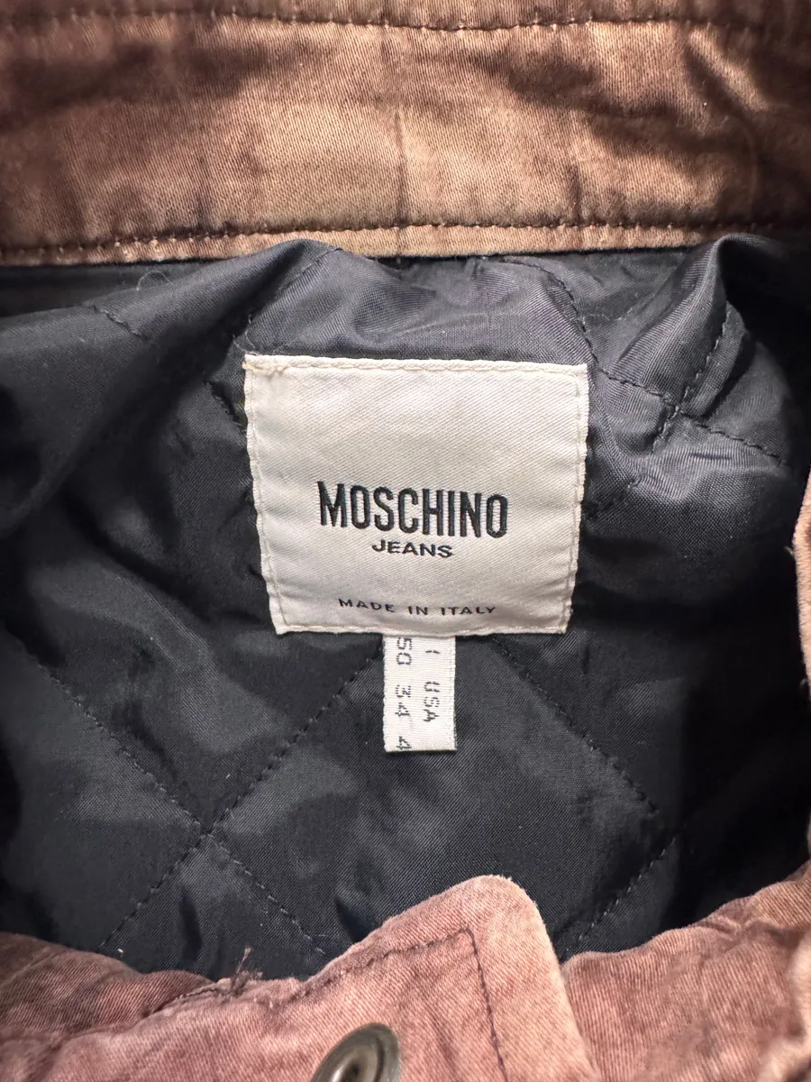 2000s Moschino Crocodile Printed Brown Jacket - Image 7