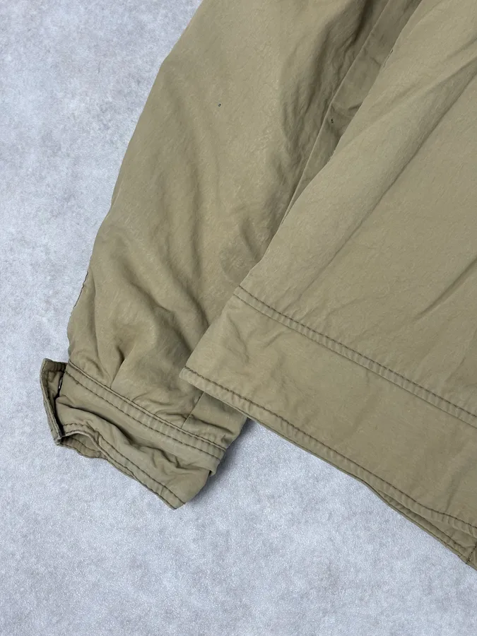 2000s Moschino Khaki Bomber Jacket Nylon Cargo Pocket - Image 8