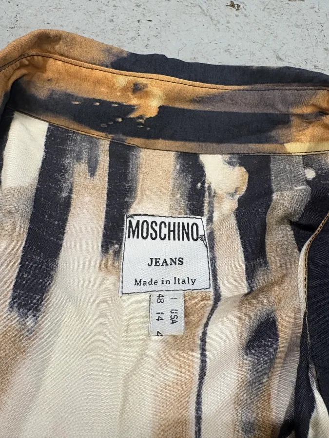 2000s Moschino Lights Lines Shirt - Image 8
