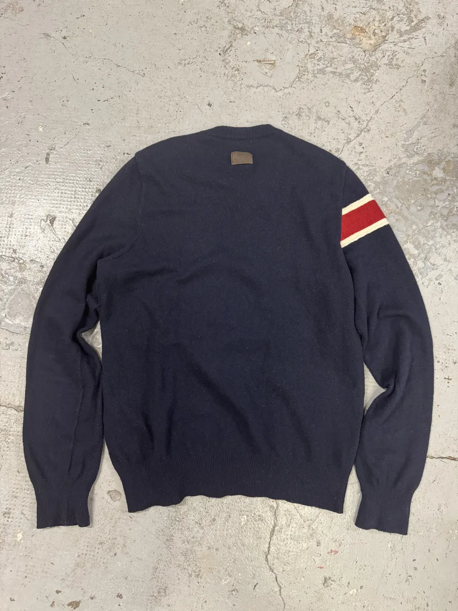 2000s Moschino Navy UK Flag Sweater - Image 5