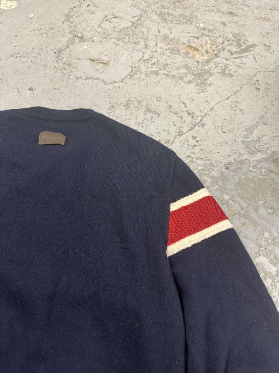 2000s Moschino Navy UK Flag Sweater - Image 9