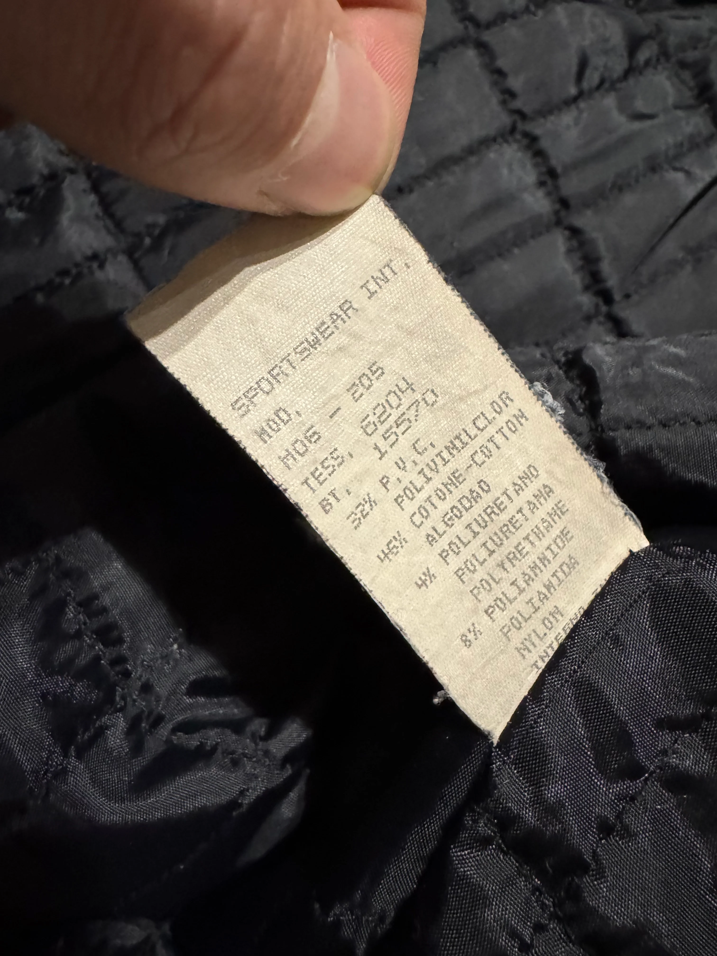 2000s Moschino Nylon Hybrid Black Cropped Jacket - Image 8