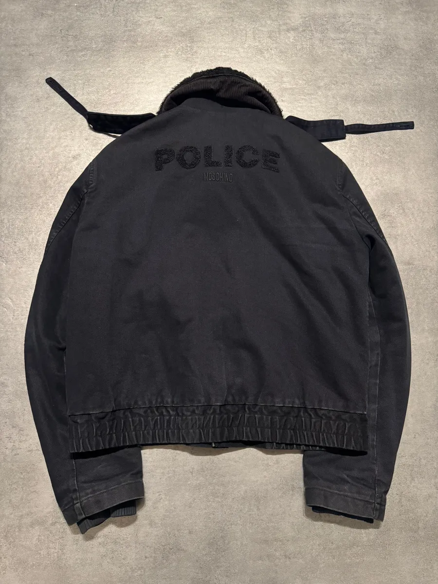 2000s Moschino Police Officer Black Jacket - Image 4