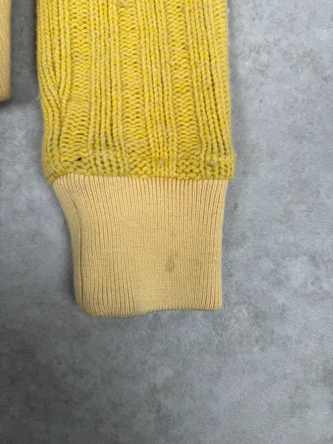 2000s Moschino Wool Yellow Buttoned Jacket - Image 9