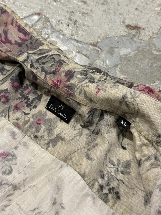 2000s Paul Smith Floral Antique Shirt - Image 9