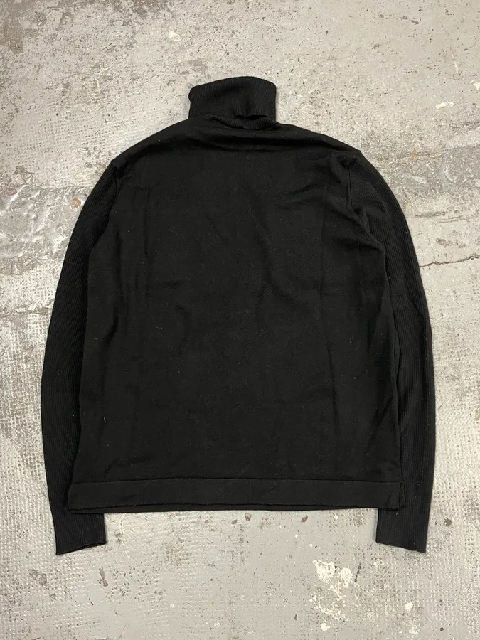 2000s Pierre Balmain Black Wool Multi Pockets Turtleneck - Image 6