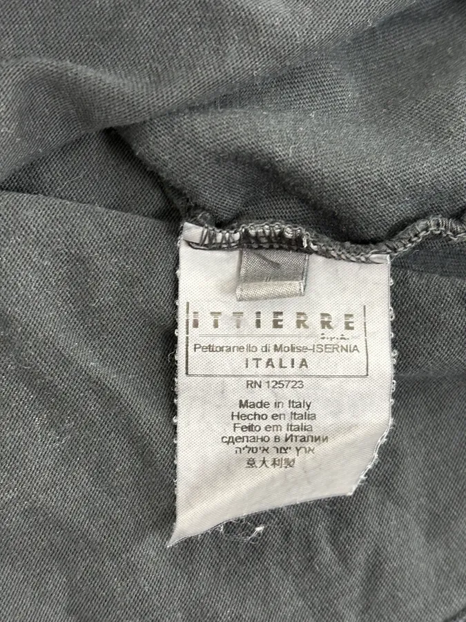 2000s Pierre Balmain Faded Brut Grey Henley Longsleeve - Image 11
