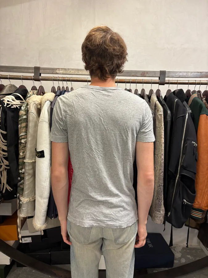2000s Pierre Balmain Heart Grey T-Shirt - Image 3