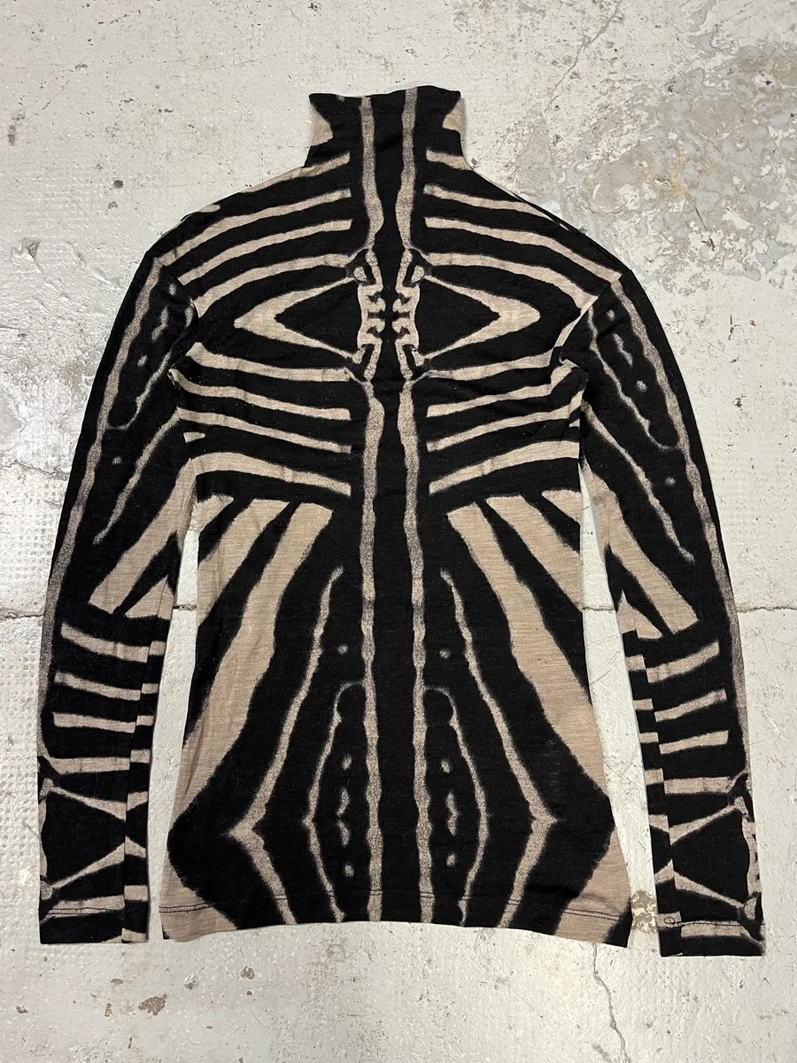 2000s Plein Sud Abstract Bones Top