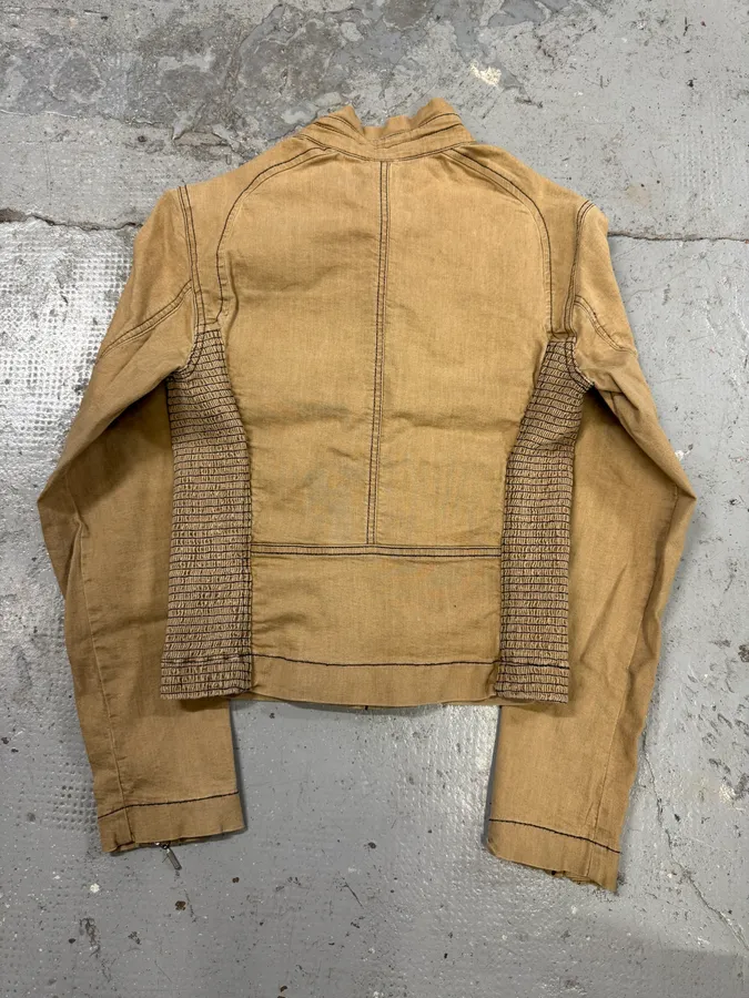 2000s Plein Sud Beige Light Tactical Jacket - Image 2