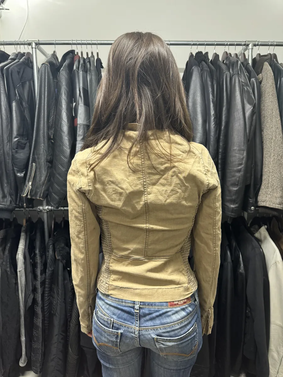 2000s Plein Sud Beige Light Tactical Jacket - Image 4