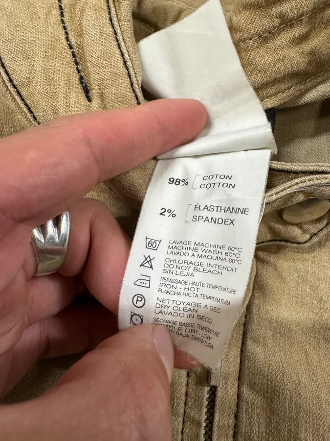 2000s Plein Sud Beige Light Tactical Jacket - Image 7