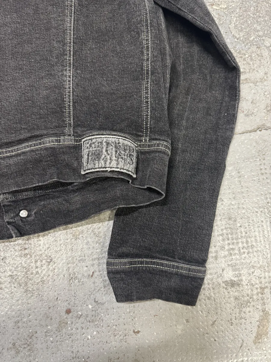 2000s Plein Sud Cropped Grey Denim Jacket - Image 5