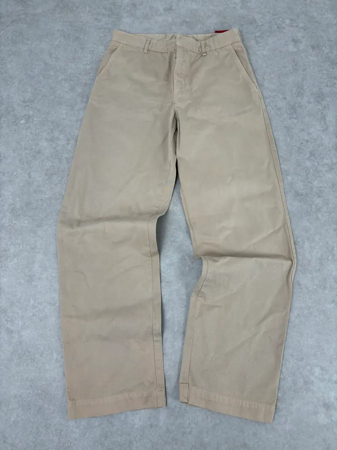 2000s Prada Beige Classy Chinos Pants - Image 4