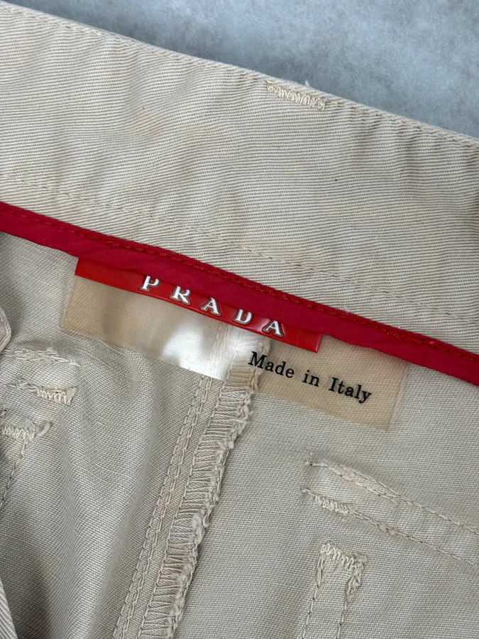 2000s Prada Beige Classy Chinos Pants - Image 9