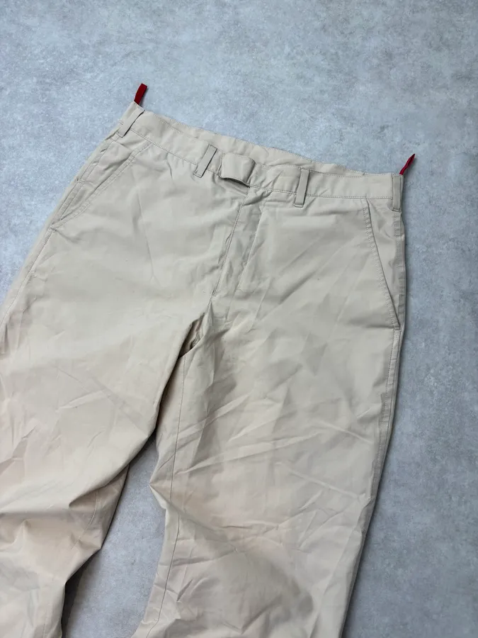 2000s Prada Beige Cozy Light Pants - Image 5