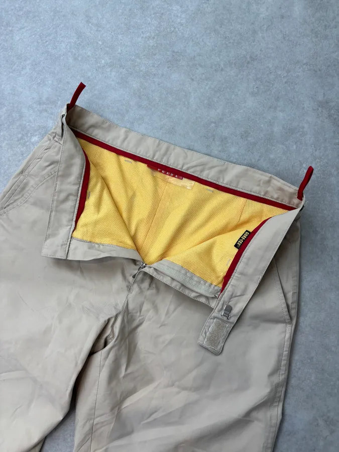 2000s Prada Beige Cozy Light Pants - Image 9