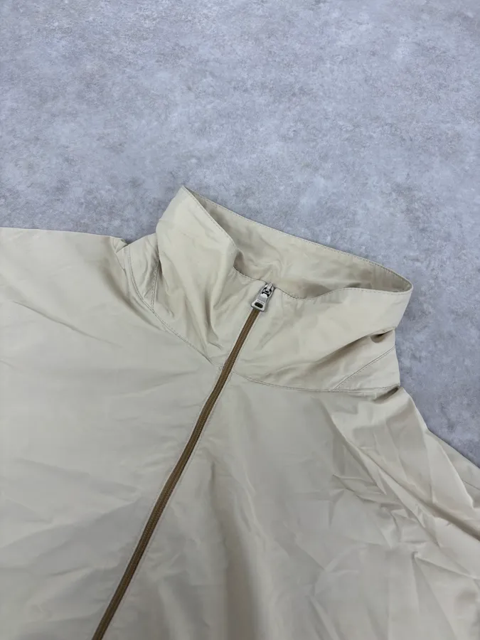 2000s Prada Beige Nylon Zip-Up Jacket - Image 5
