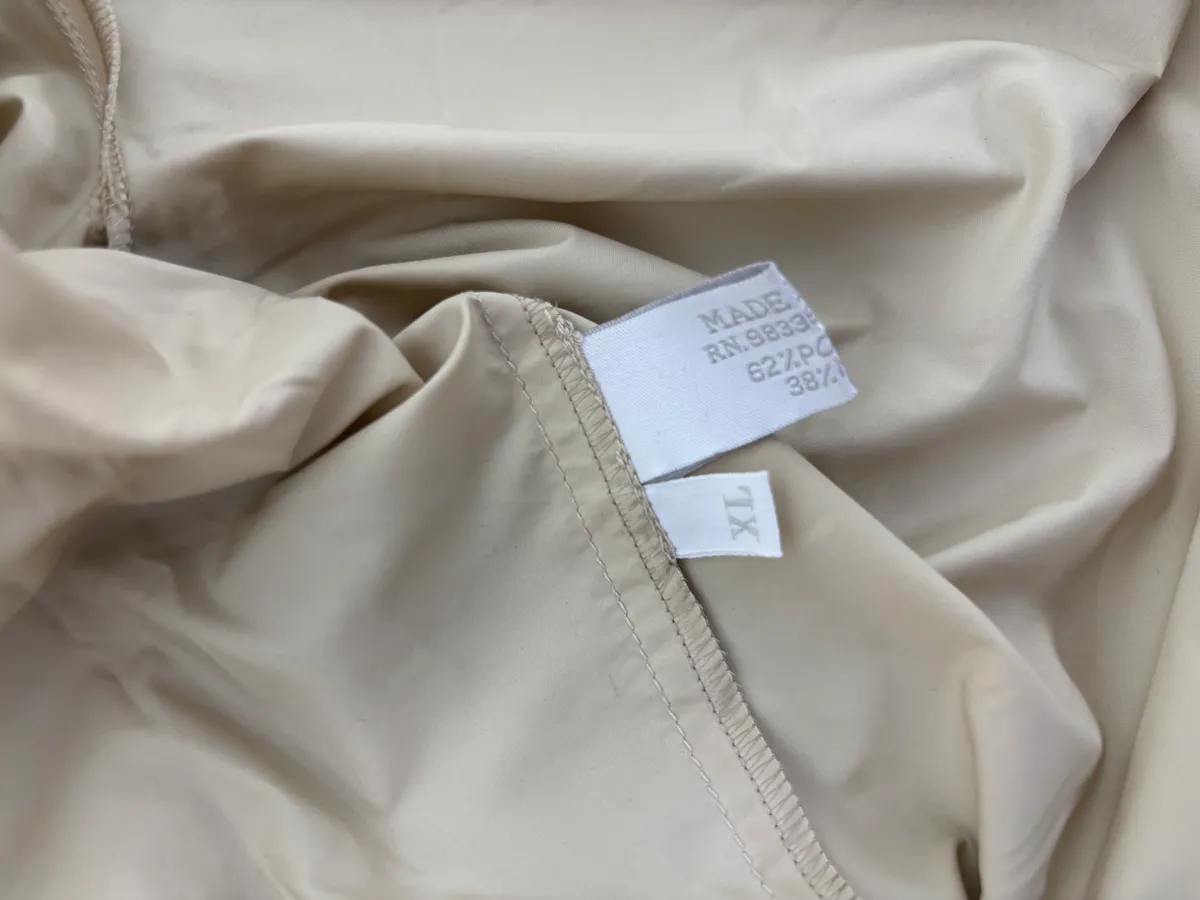 2000s Prada Beige Nylon Zip-Up Jacket - Image 8