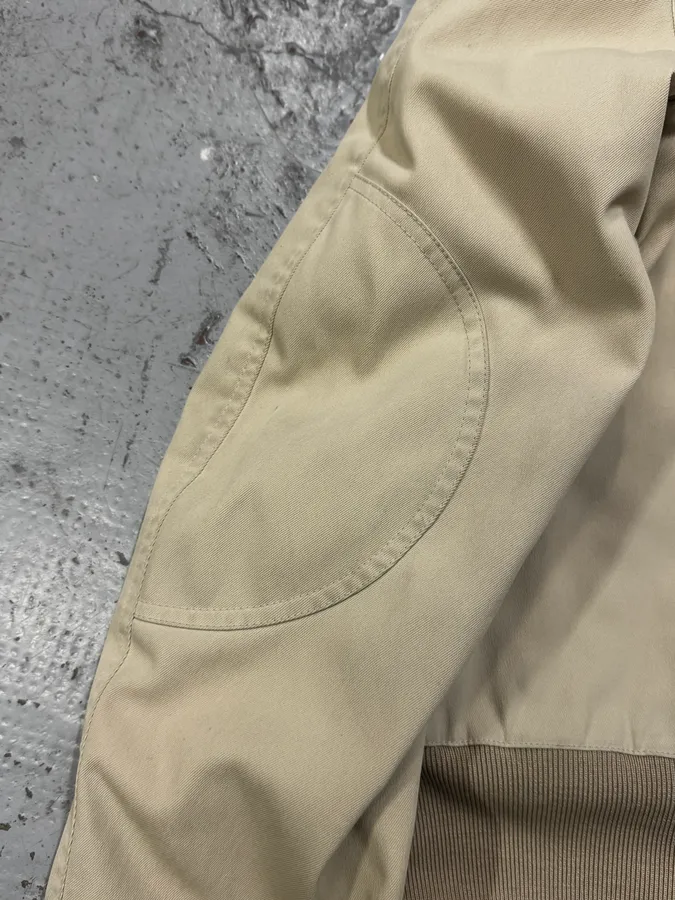 2000s Prada Beige Sherpa Collar Aviator Jacket - Image 14