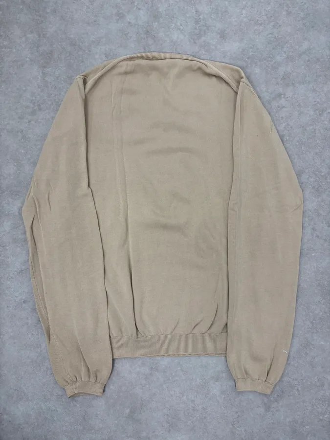 2000s Prada Beige V-Neck Sweater - Image 6