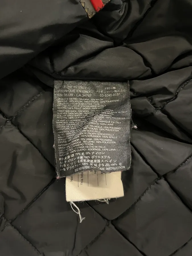 2000s Prada Black Aviator Cozy Bomber Wool Nylon Jacket - Image 13