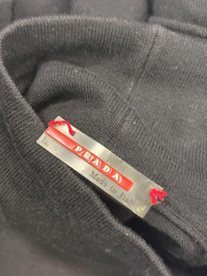 2000s Prada Black Classy Turtleneck sweater - Image 9