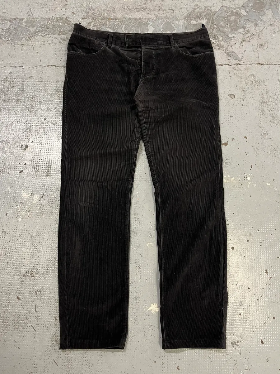 2000s Prada Black Corduroy Pants