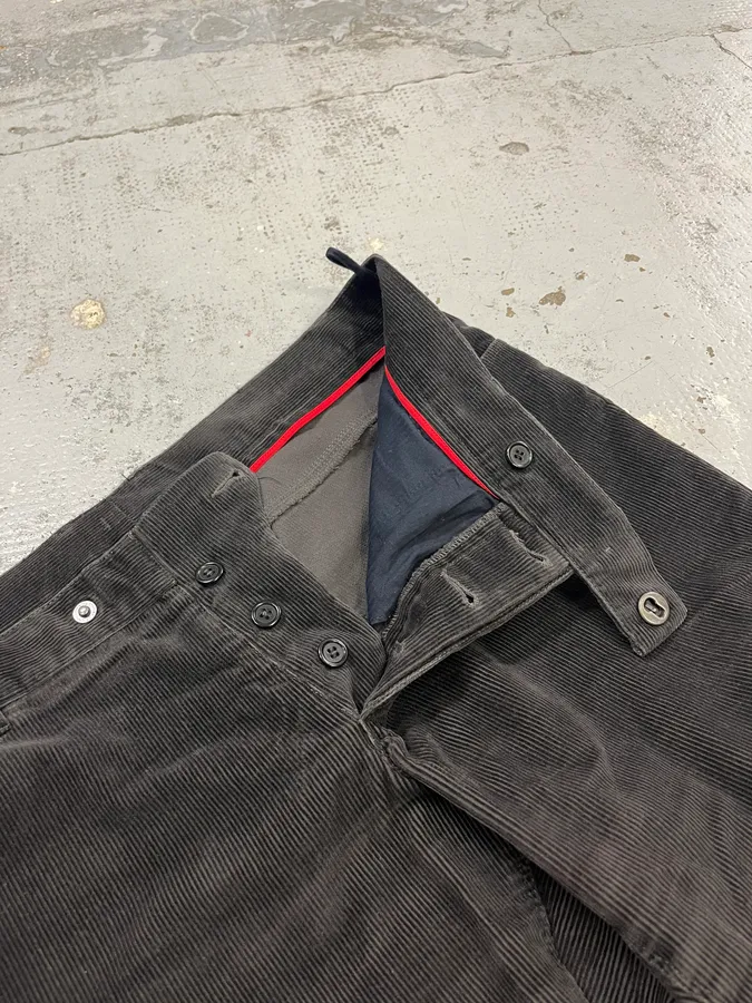 2000s Prada Black Corduroy Pants - Image 10