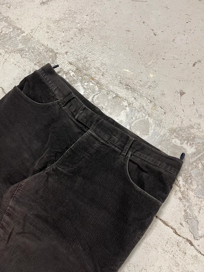 2000s Prada Black Corduroy Pants - Image 6