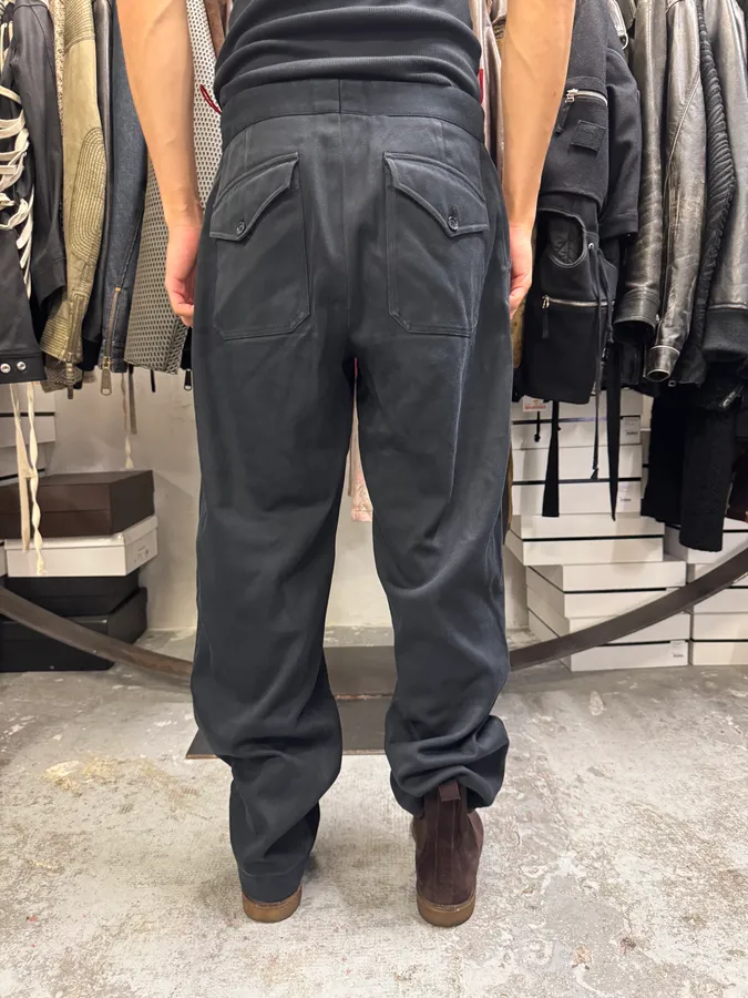 2000s Prada Black Cotton Pants - Image 4