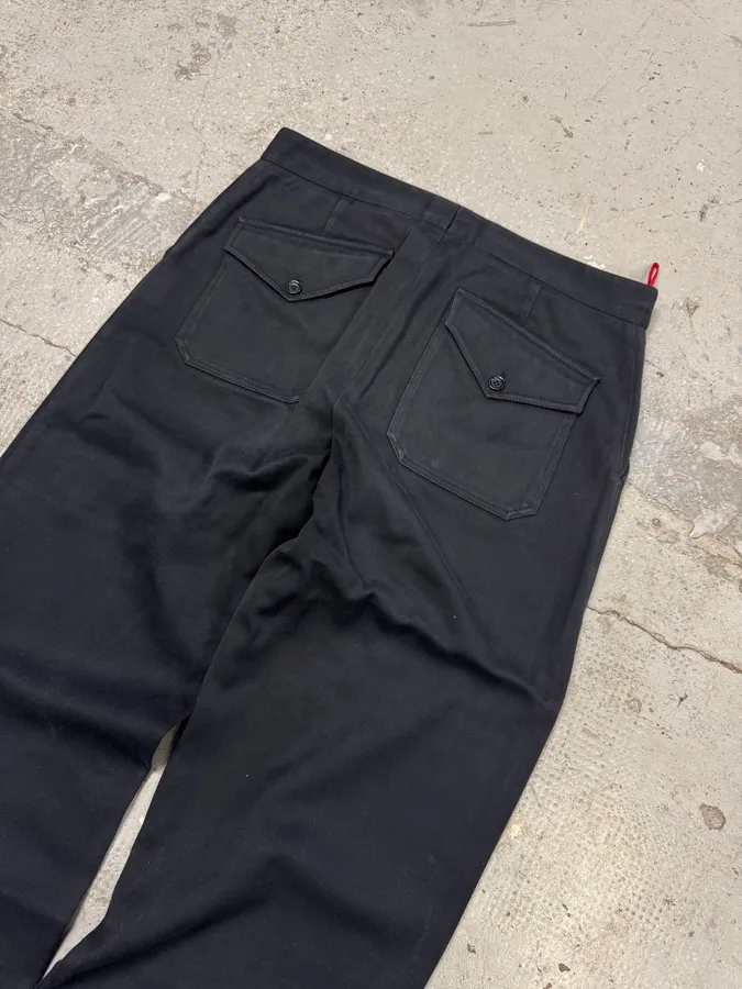 2000s Prada Black Cotton Pants - Image 8
