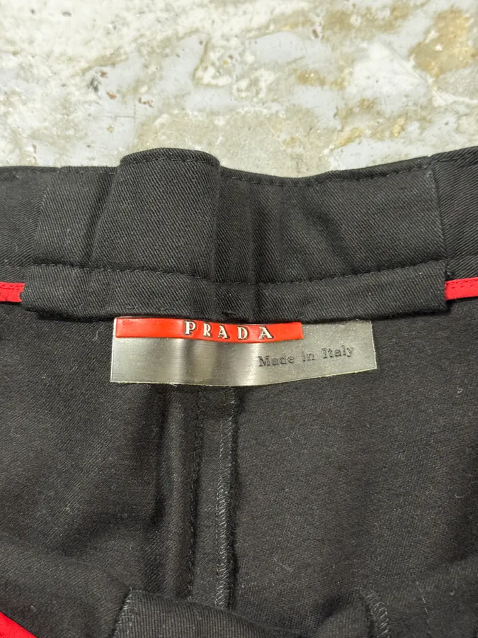 2000s Prada Black Cozy Pants - Image 10