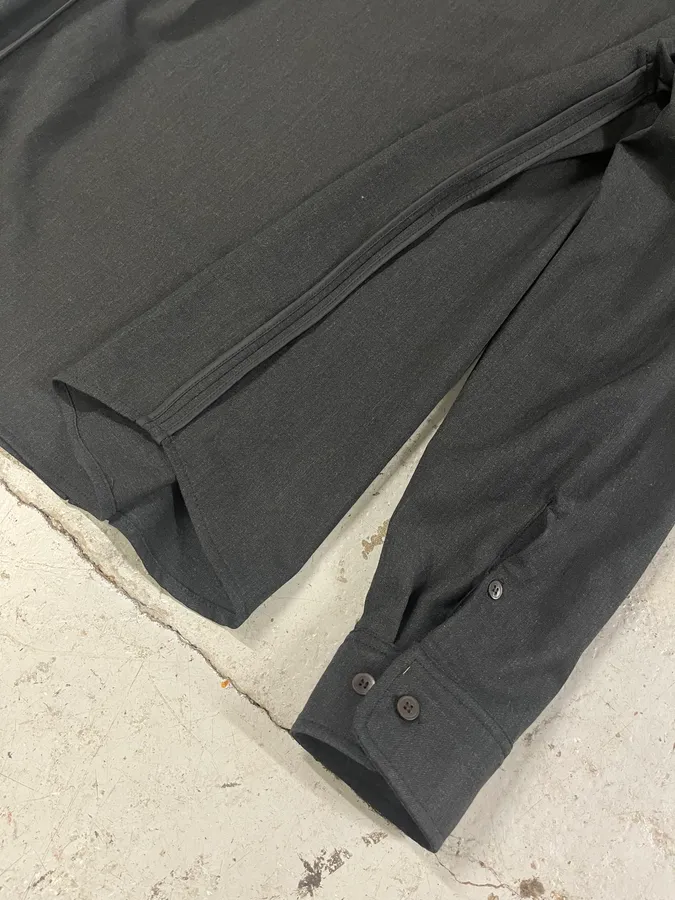2000s Prada Black Heavy Shirt - Image 8