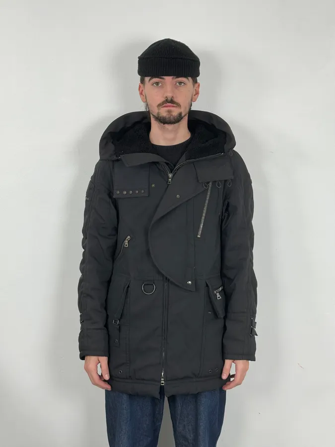 2000s Prada Black Hooded Parka Ski Jacket - Image 2