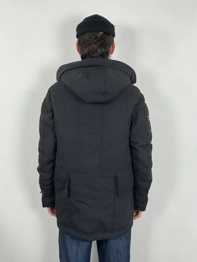 2000s Prada Black Hooded Parka Ski Jacket - Image 4