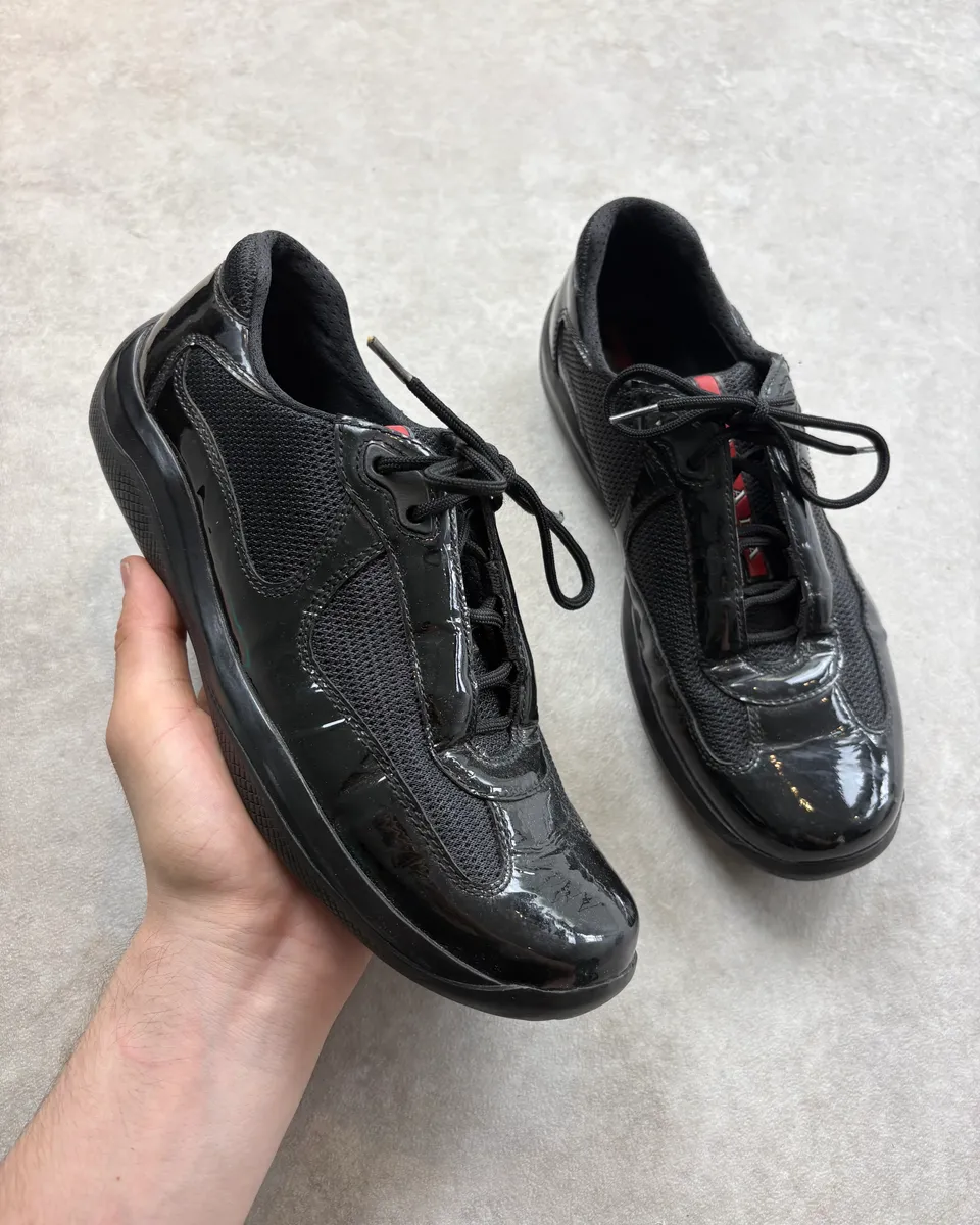 2000s Prada Black Hybrid Satin America’s Cup
