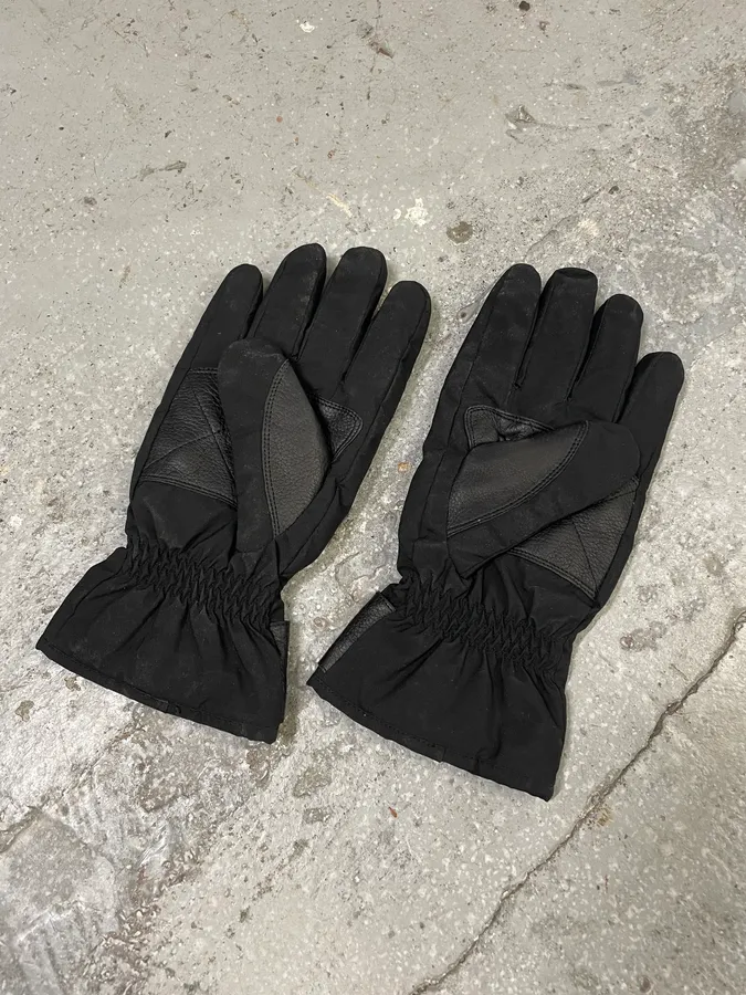 2000s Prada Black Hybrid Tactical Gloves - Image 4