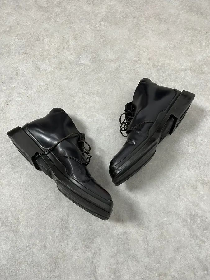 2000s Prada Black Leather  Boots - Image 6