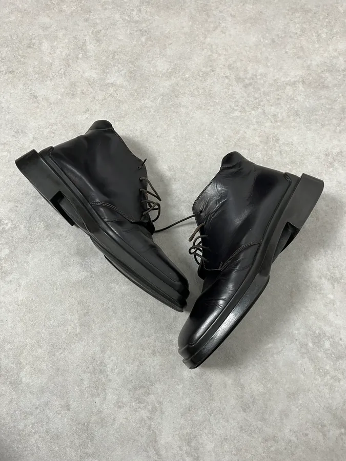2000s Prada Black Leather  Boots - Image 7