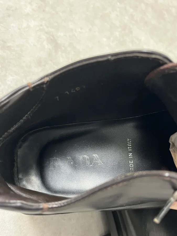 2000s Prada Black Leather  Boots - Image 8