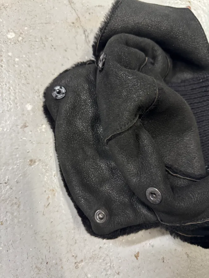 2000s Prada Black Leather Chapka - Image 8