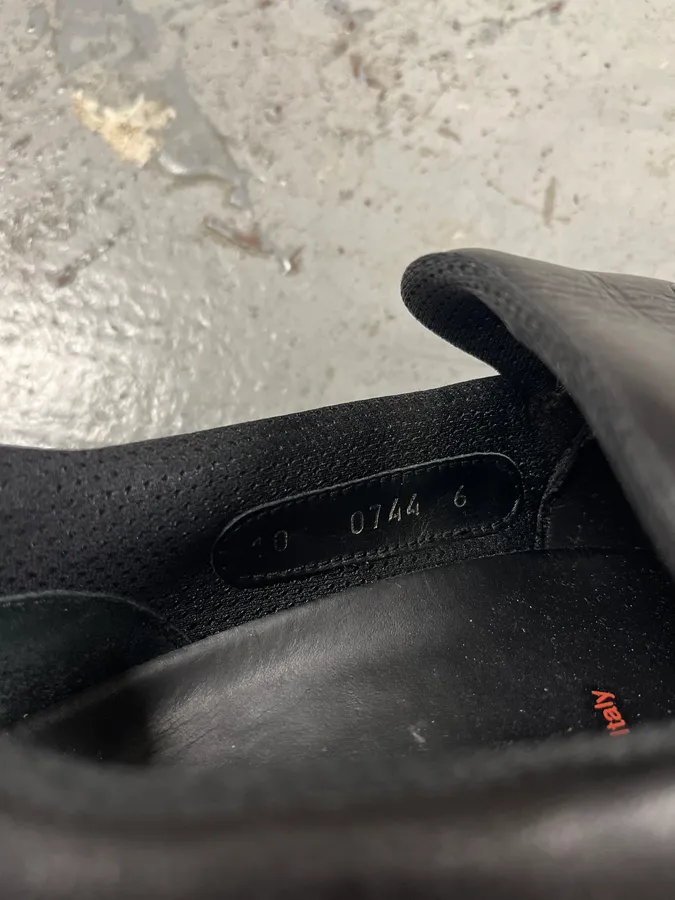 2000s Prada Black Leather Loafers - Image 9