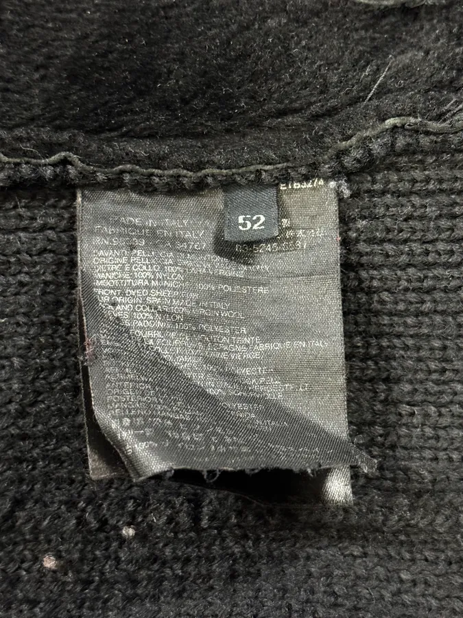 2000s Prada Black Leather & Nylon Zip-up Jacket - Image 10