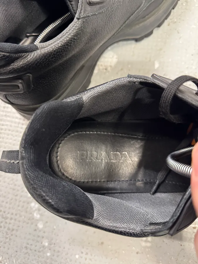 2000s Prada Black Leather Premium Archive Boots - Image 6