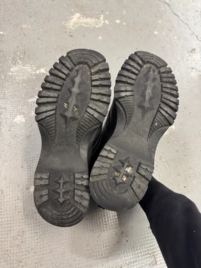 2000s Prada Black Leather Premium Archive Boots - Image 7