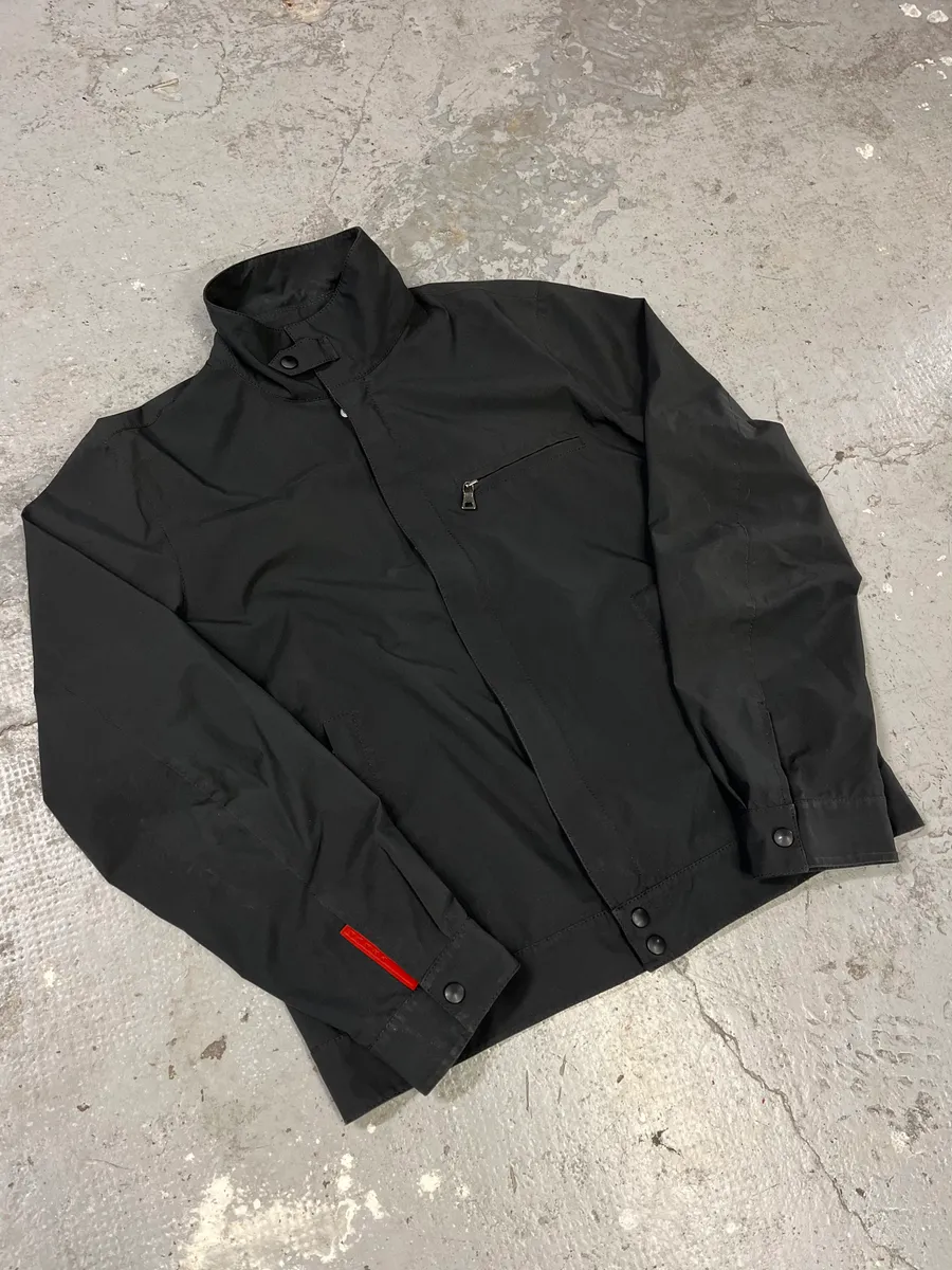 2000s Prada Black Light Tactical Nylon Jacket - Image 6