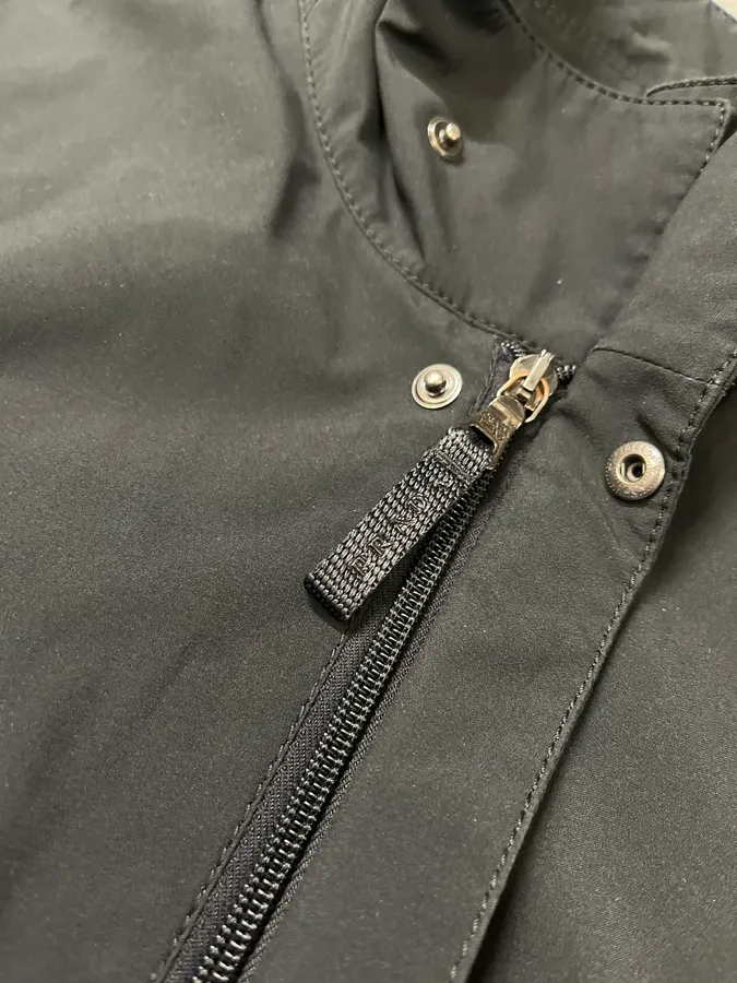 2000s Prada Black Light Tactical Nylon Jacket - Image 9
