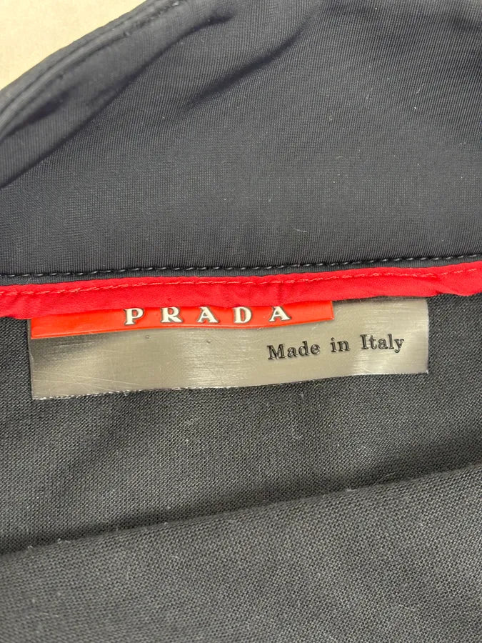 2000s Prada Black Linea Rossa Multi Zips Skirt - Image 11