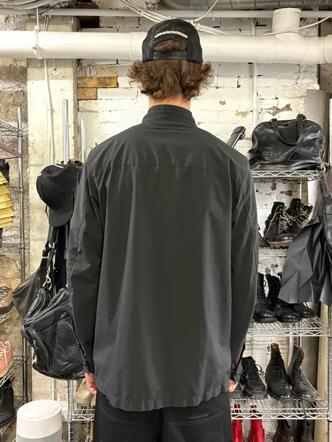 2000s Prada Black Linea Rossa Rain Jacket - Image 3